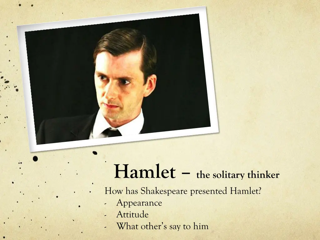 hamlet the solitary thinker how has shakespeare