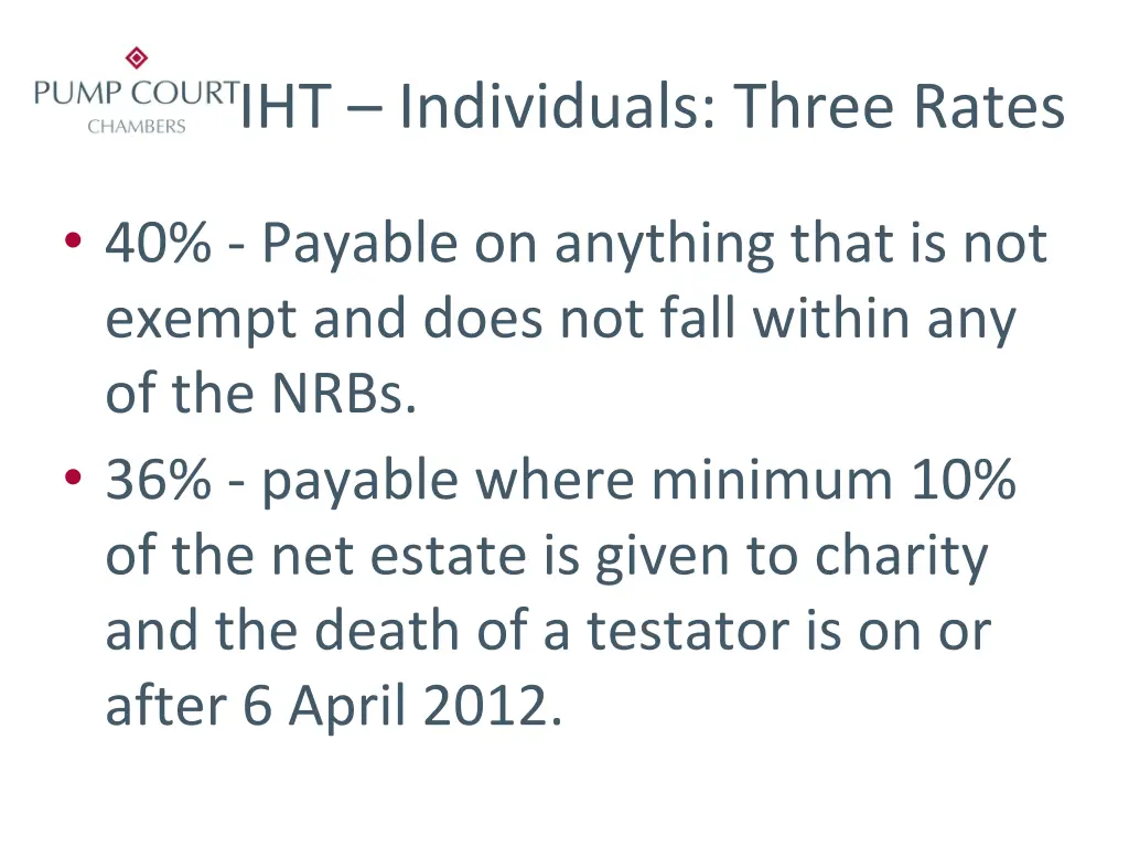 iht individuals three rates 1