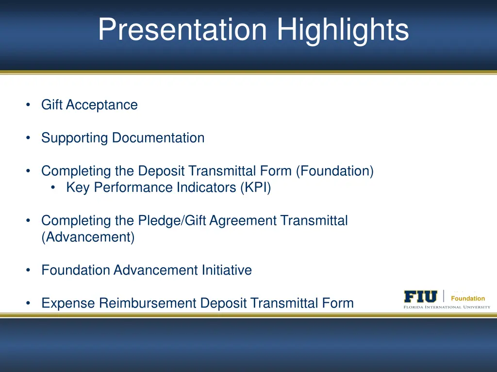 presentation highlights