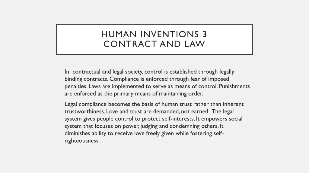 human inventions 3 contract and law