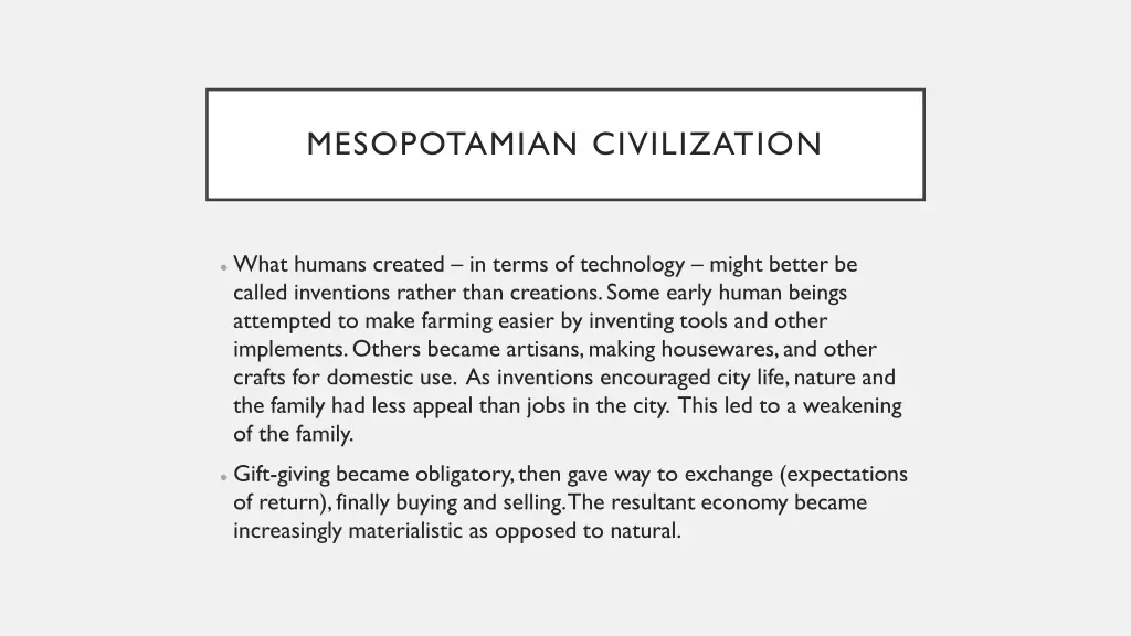 mesopotamian civilization