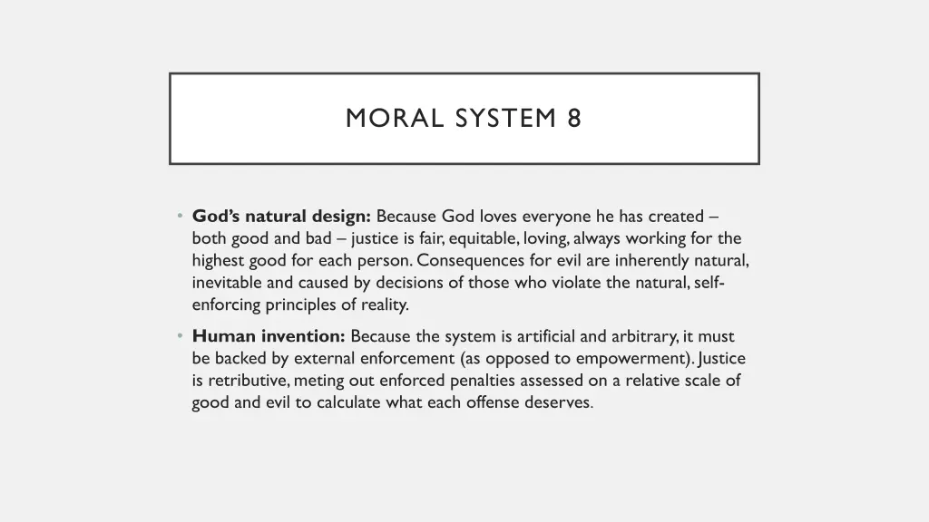 moral system 8