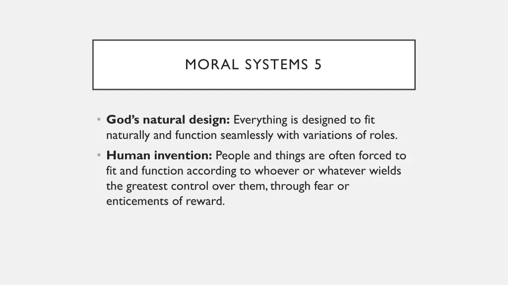 moral systems 5