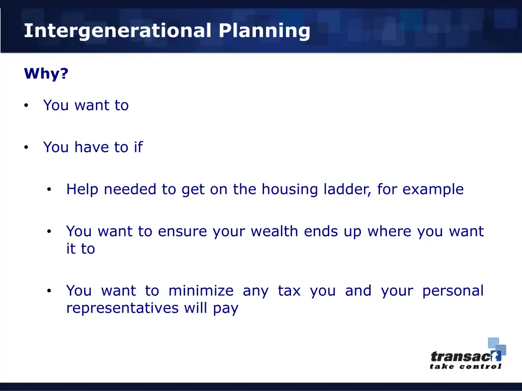 intergenerational planning