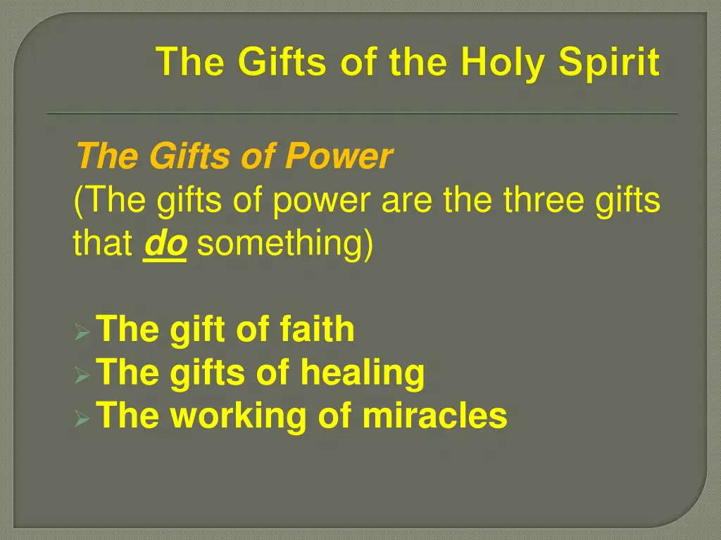 the gifts of power the gifts of power