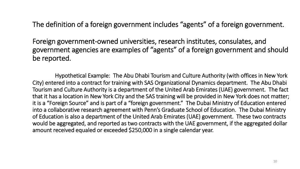 the definition of a foreign government includes