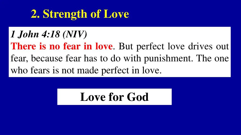 2 strength of love