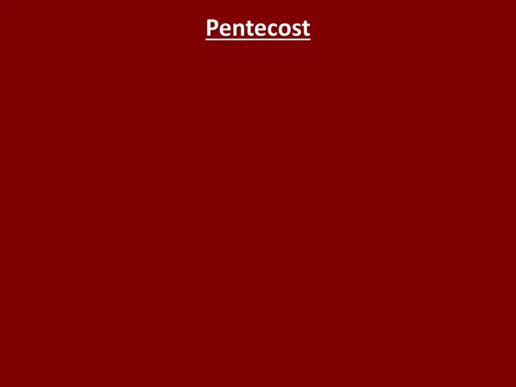 pentecost