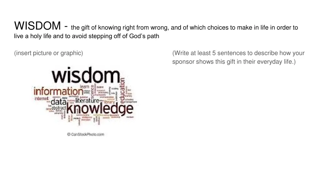 wisdom the gift of knowing right from wrong