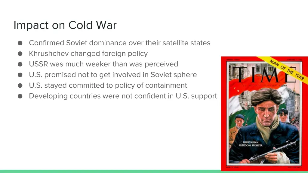 impact on cold war