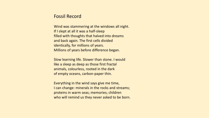 fossil record