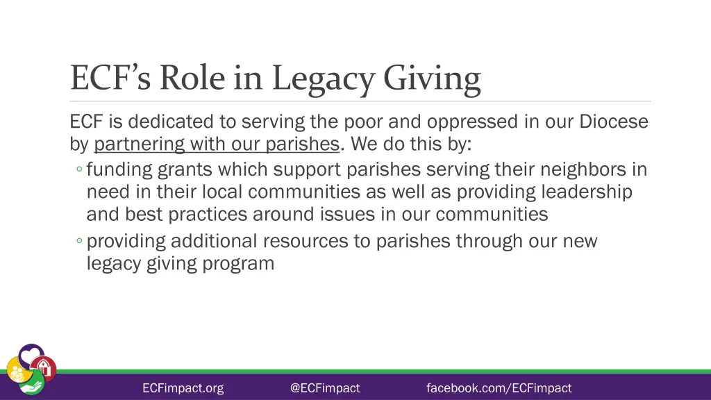 ecf s role in legacy giving