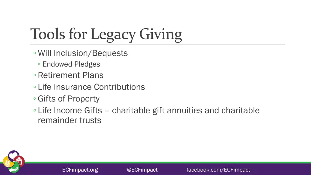 tools for legacy giving