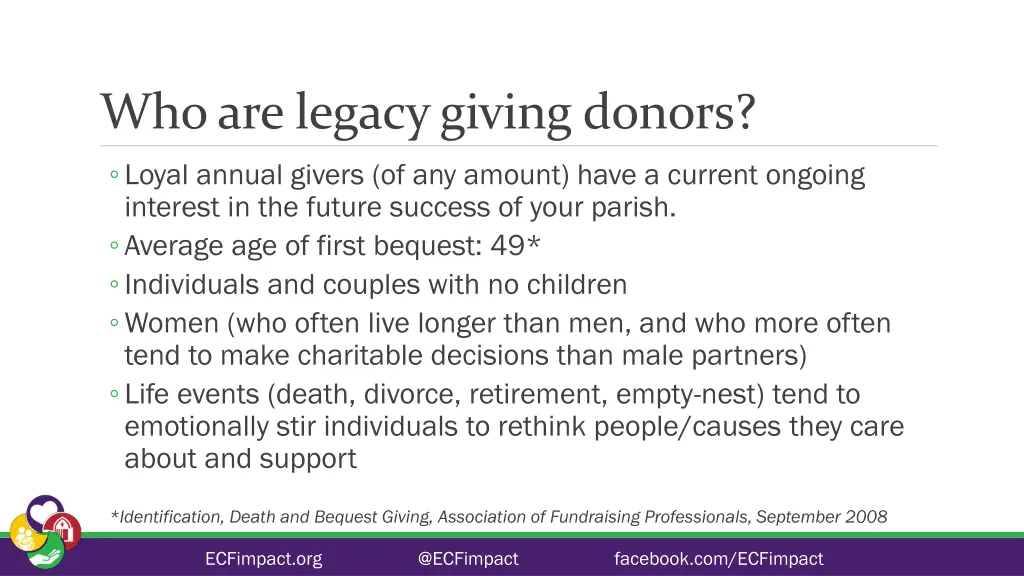 who are legacy giving donors