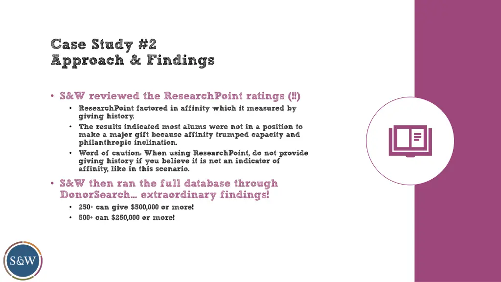 case study 2 approach findings