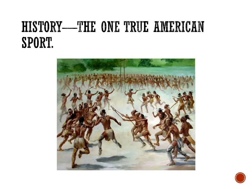 history the one true american sport