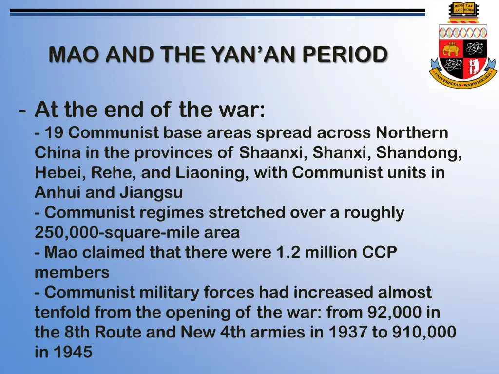 mao and the yan an period 2