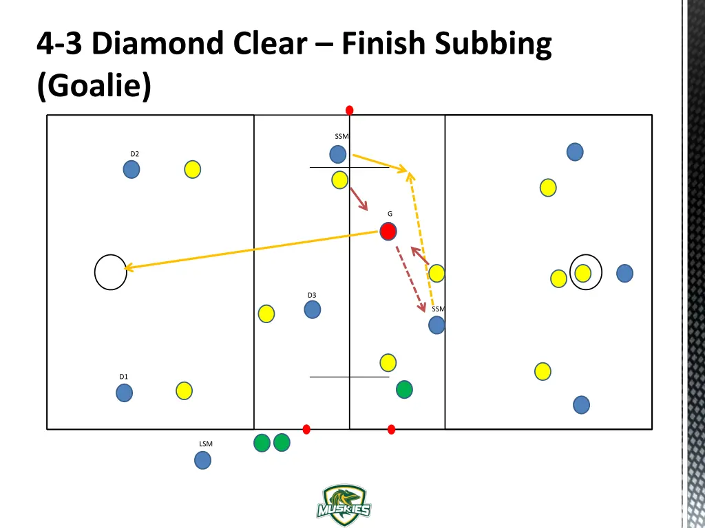 4 3 diamond clear finish subbing goalie