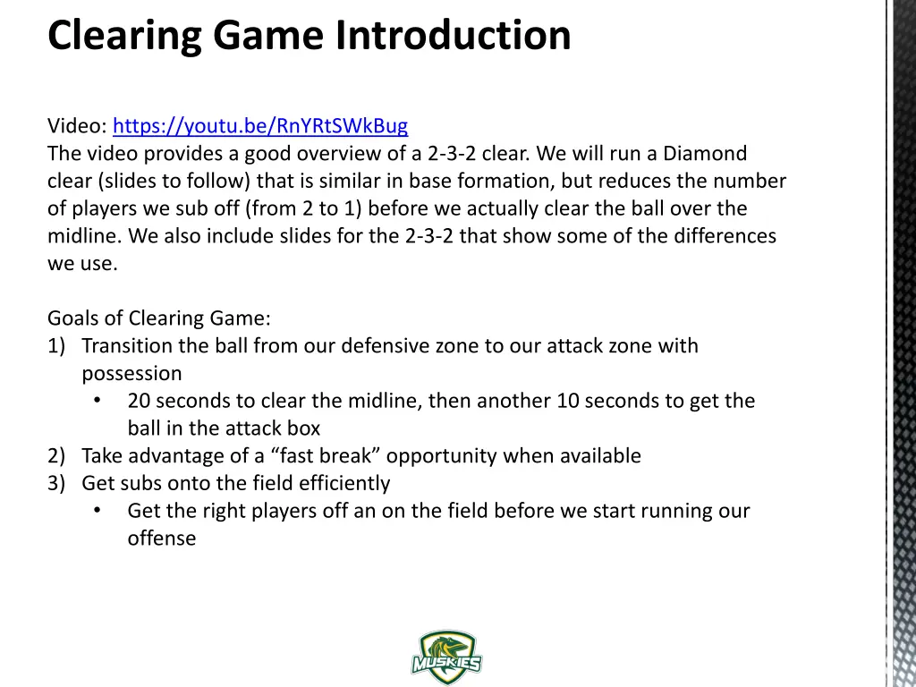 clearing game introduction