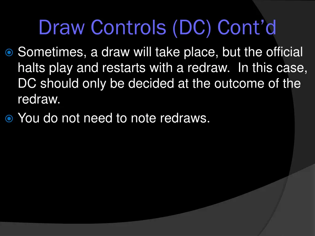 draw controls dc cont d