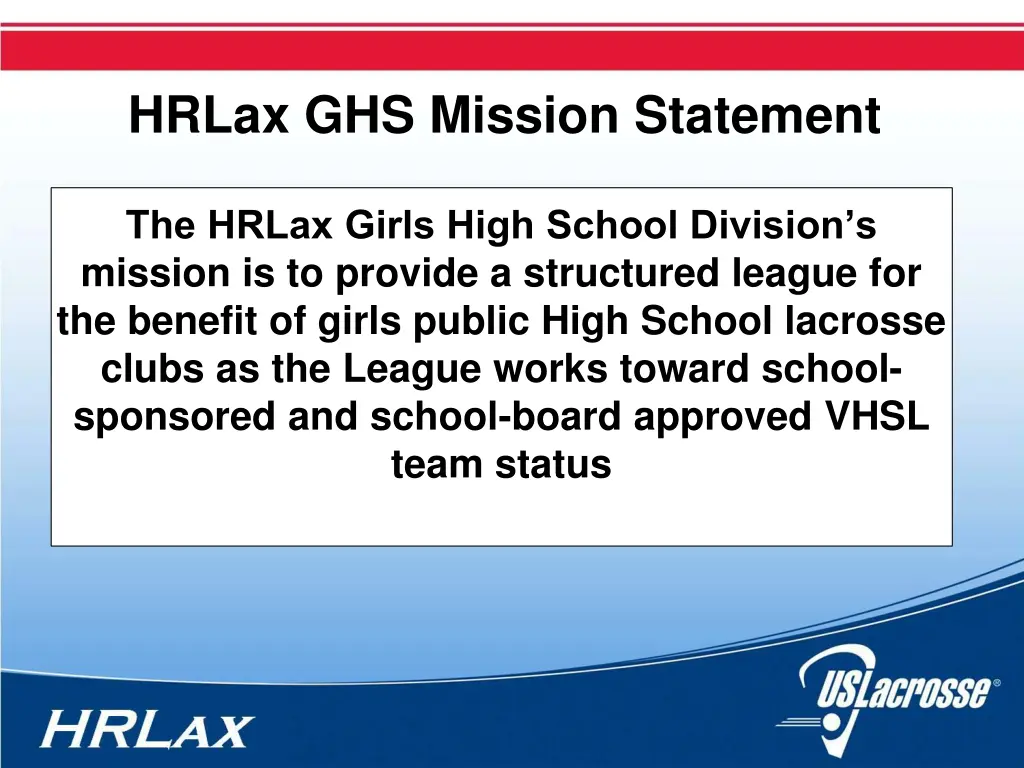 hrlax ghs mission statement