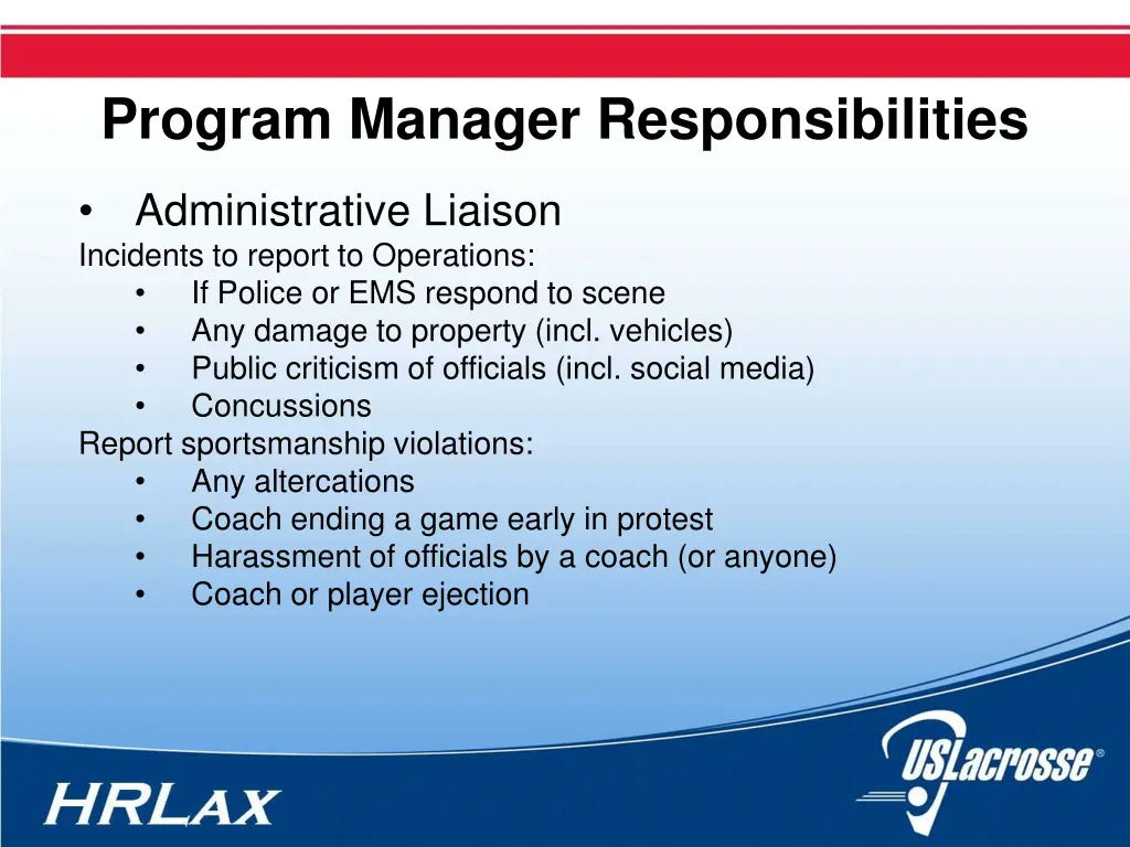 program manager responsibilities 3