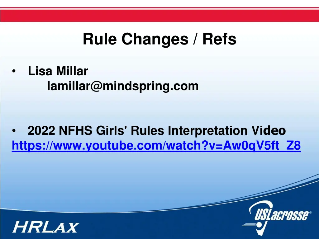 rule changes refs