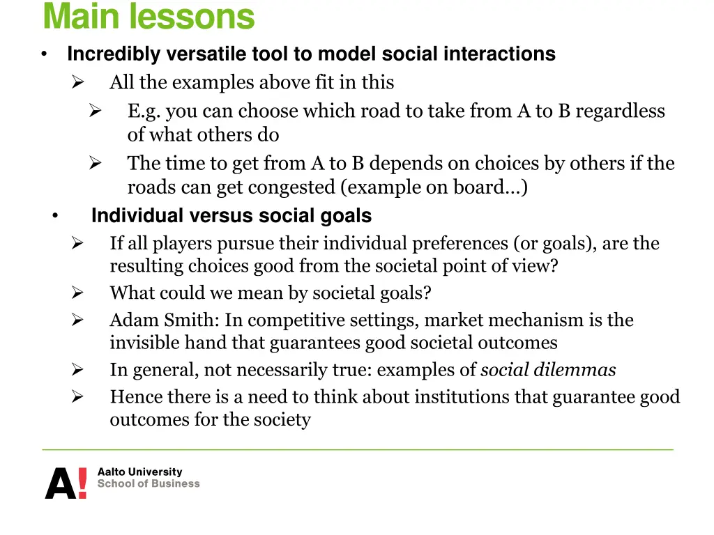 main lessons incredibly versatile tool to model