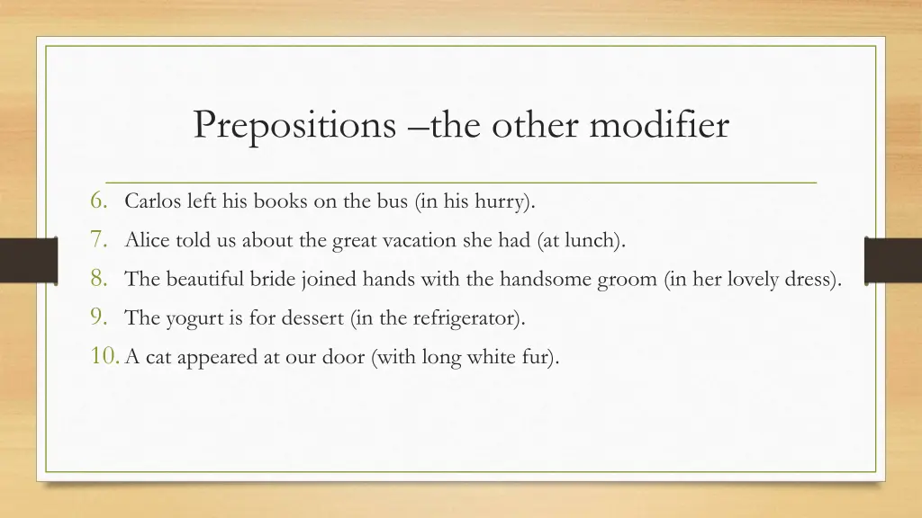 prepositions the other modifier 5