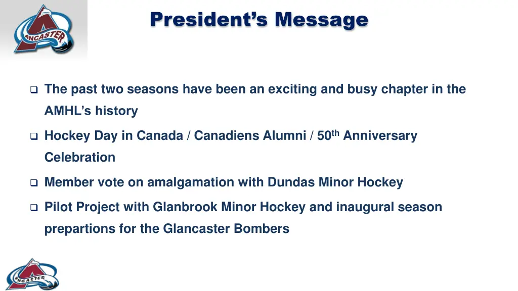 president s message