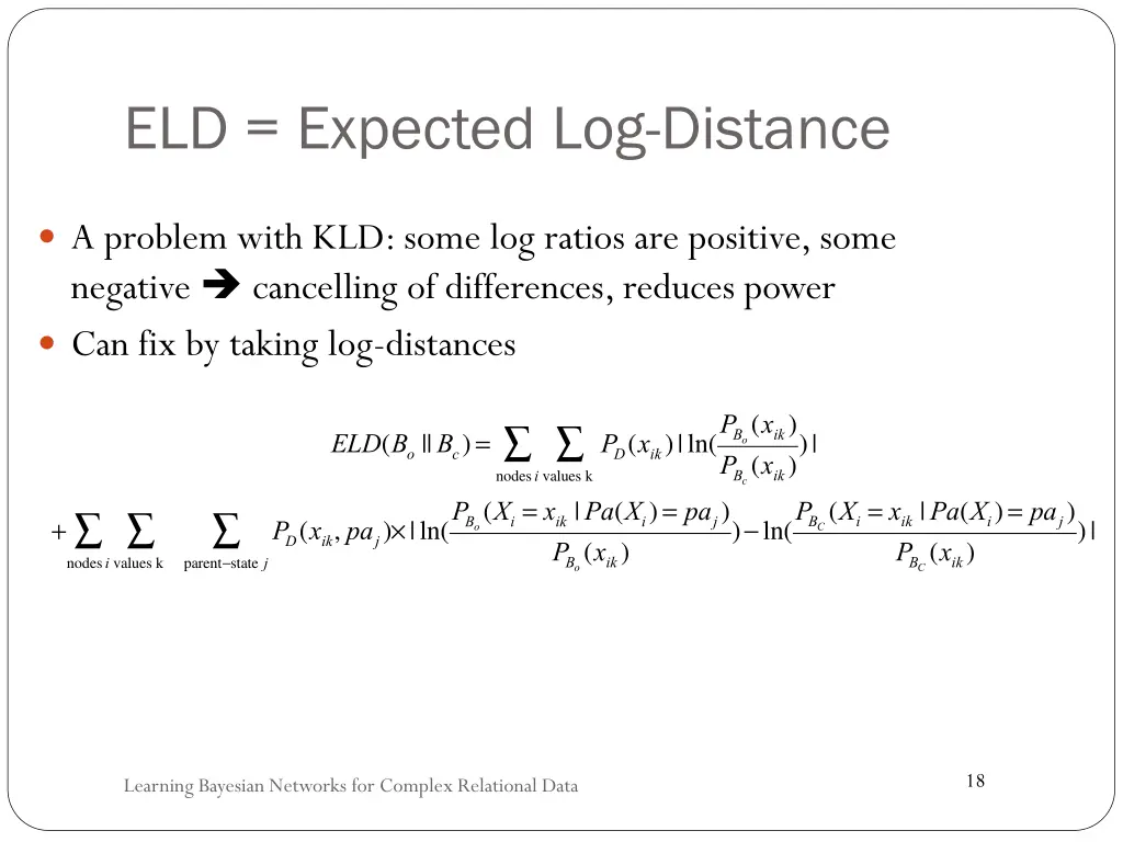 eld expected log distance