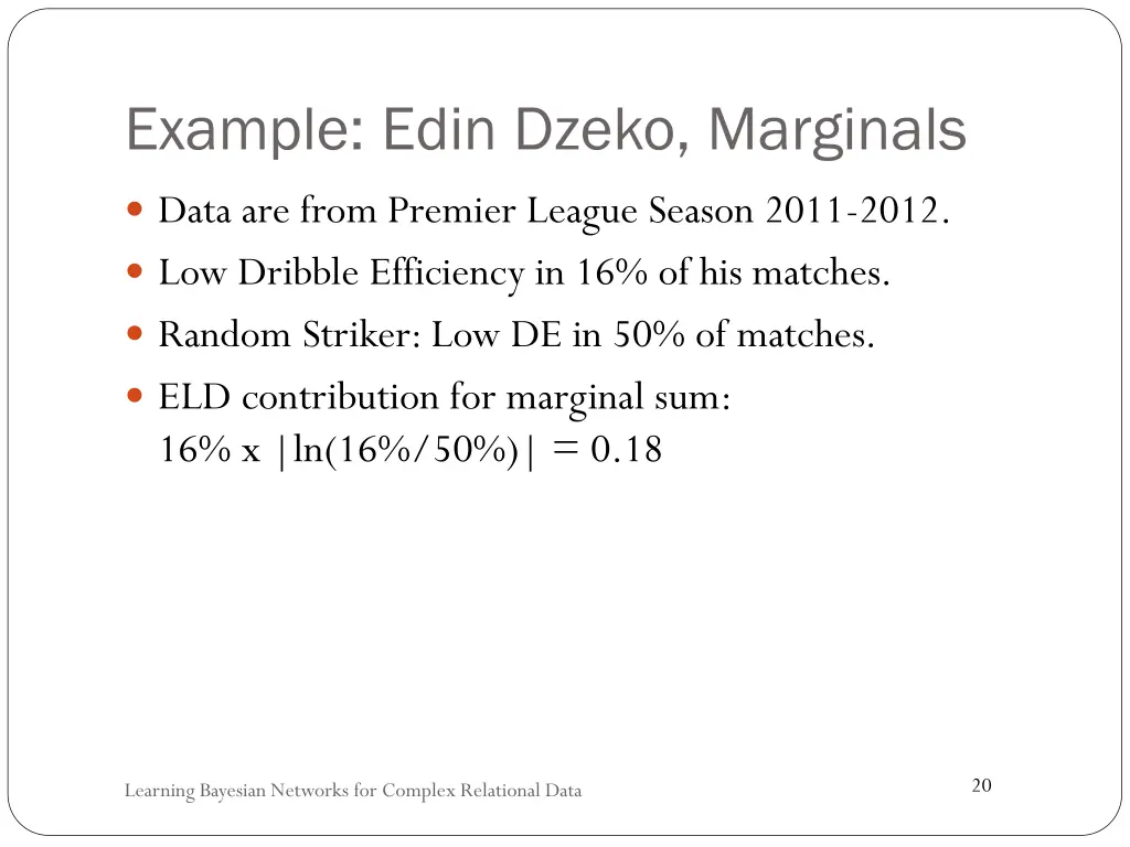 example edin dzeko marginals