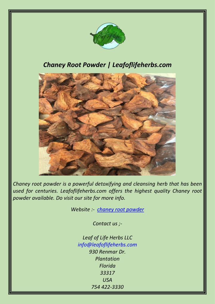 chaney root powder leafoflifeherbs com