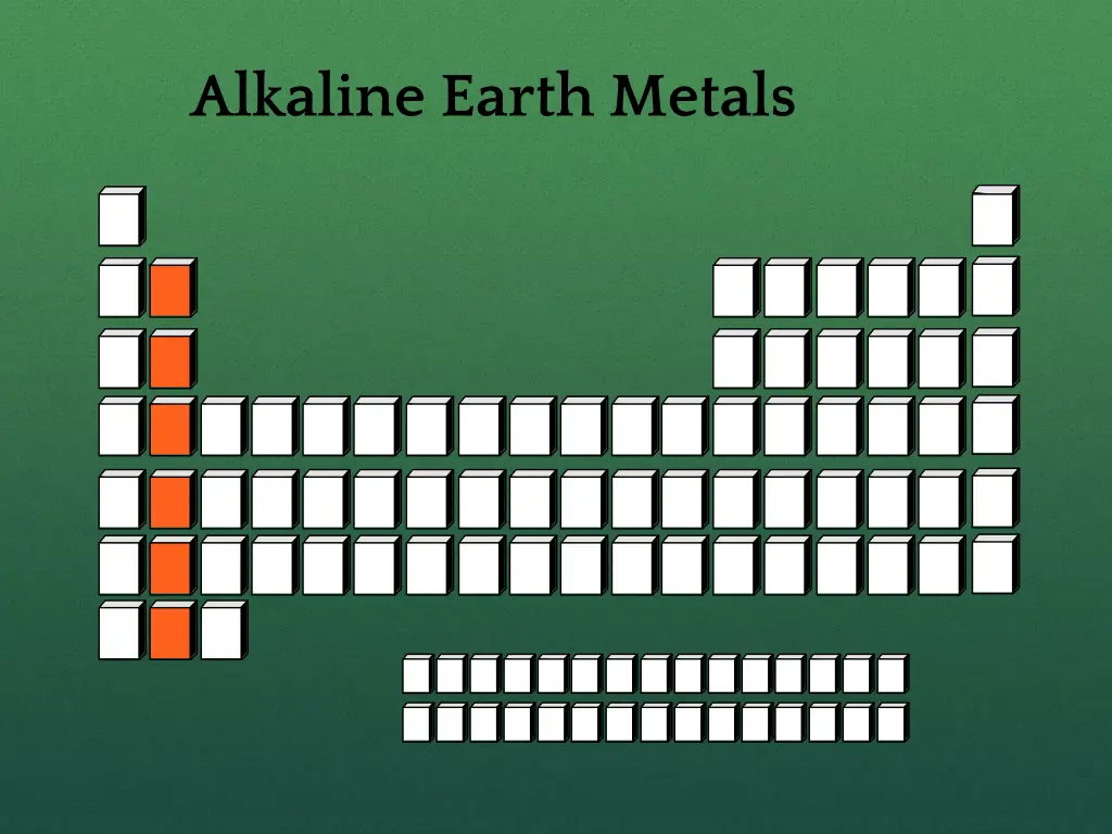 alkaline earth metals