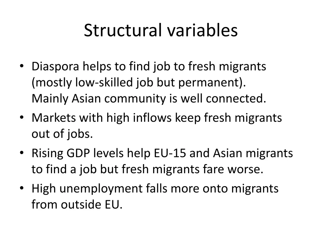 structural variables