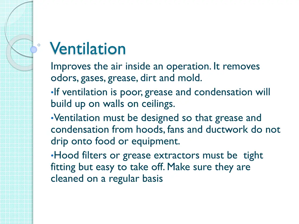 ventilation improves the air inside an operation