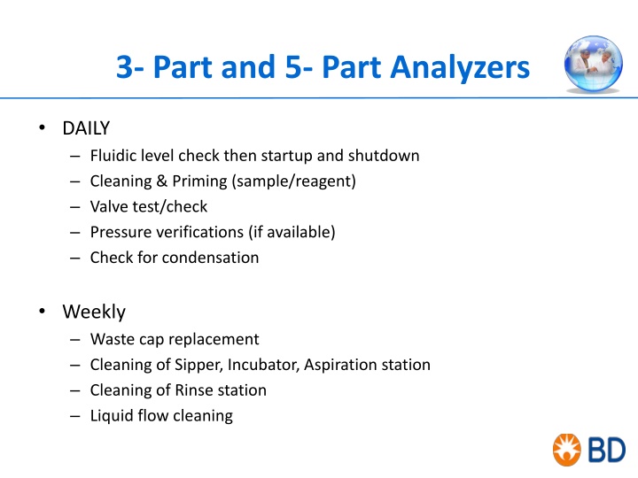 3 part and 5 part analyzers