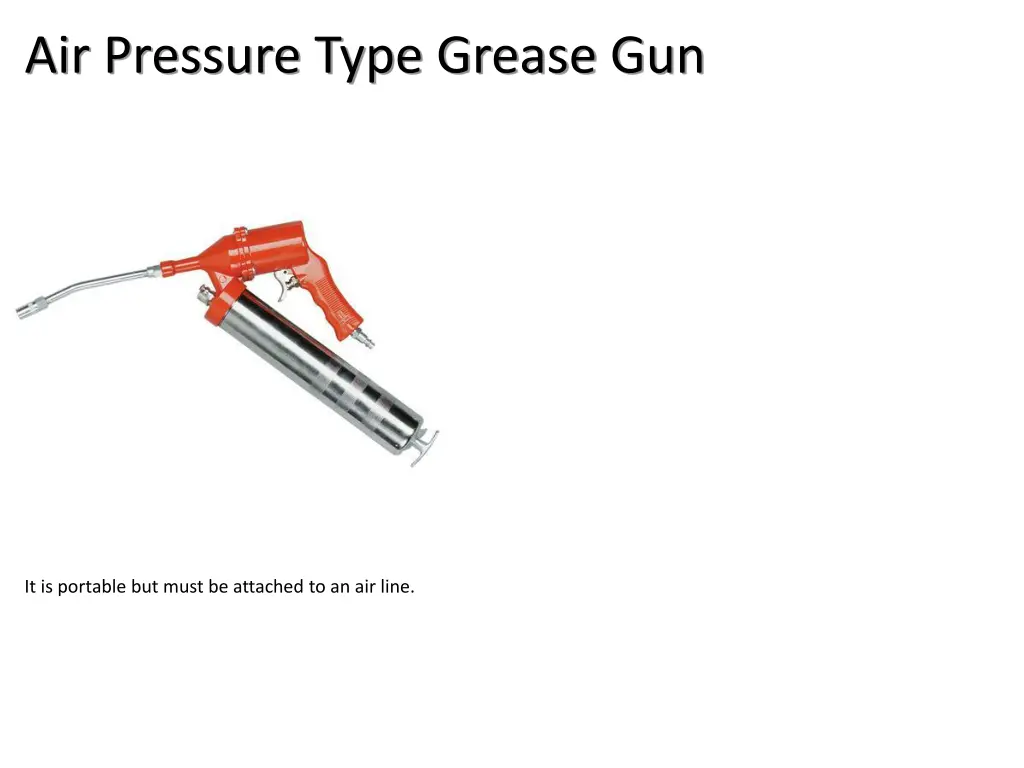 air pressure type grease gun