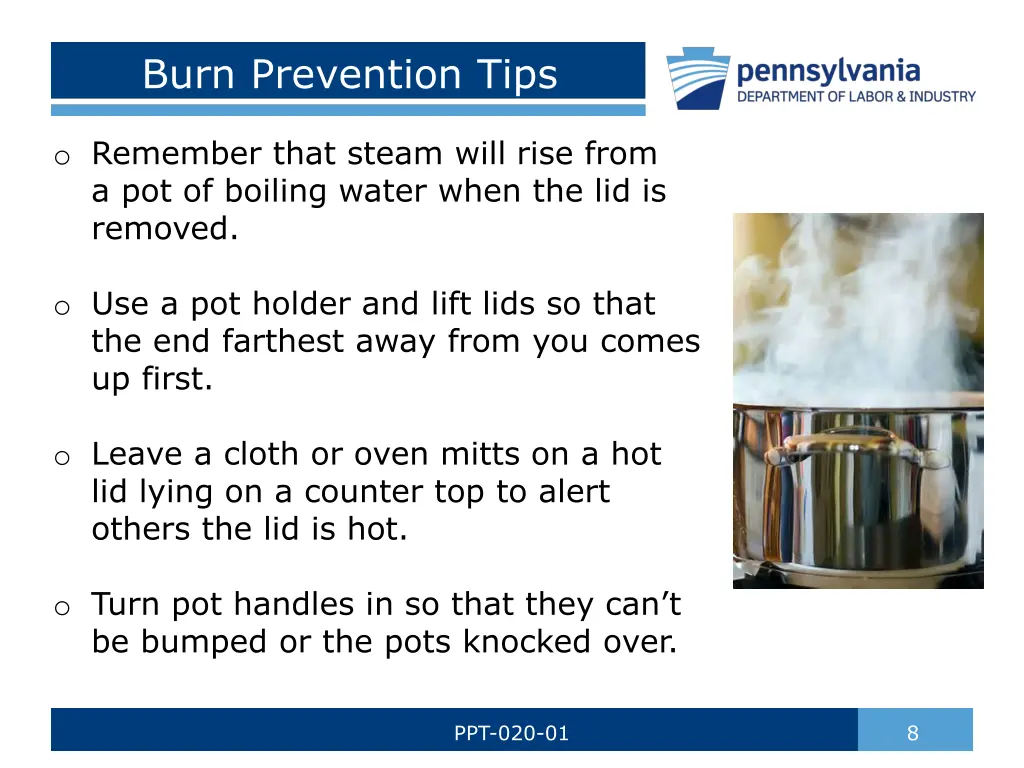 burn prevention tips