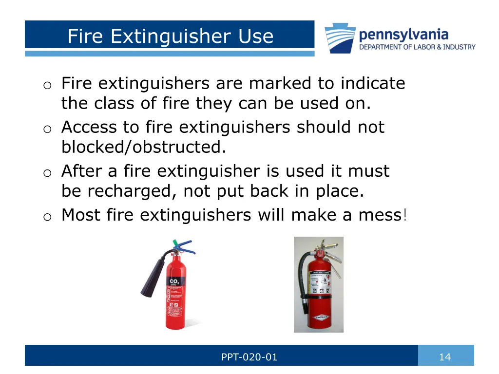 fire extinguisher use