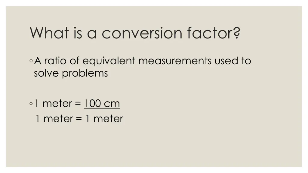 what is a conversion factor