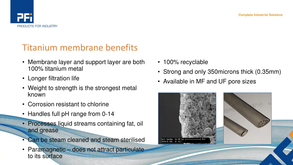 titanium membrane benefits