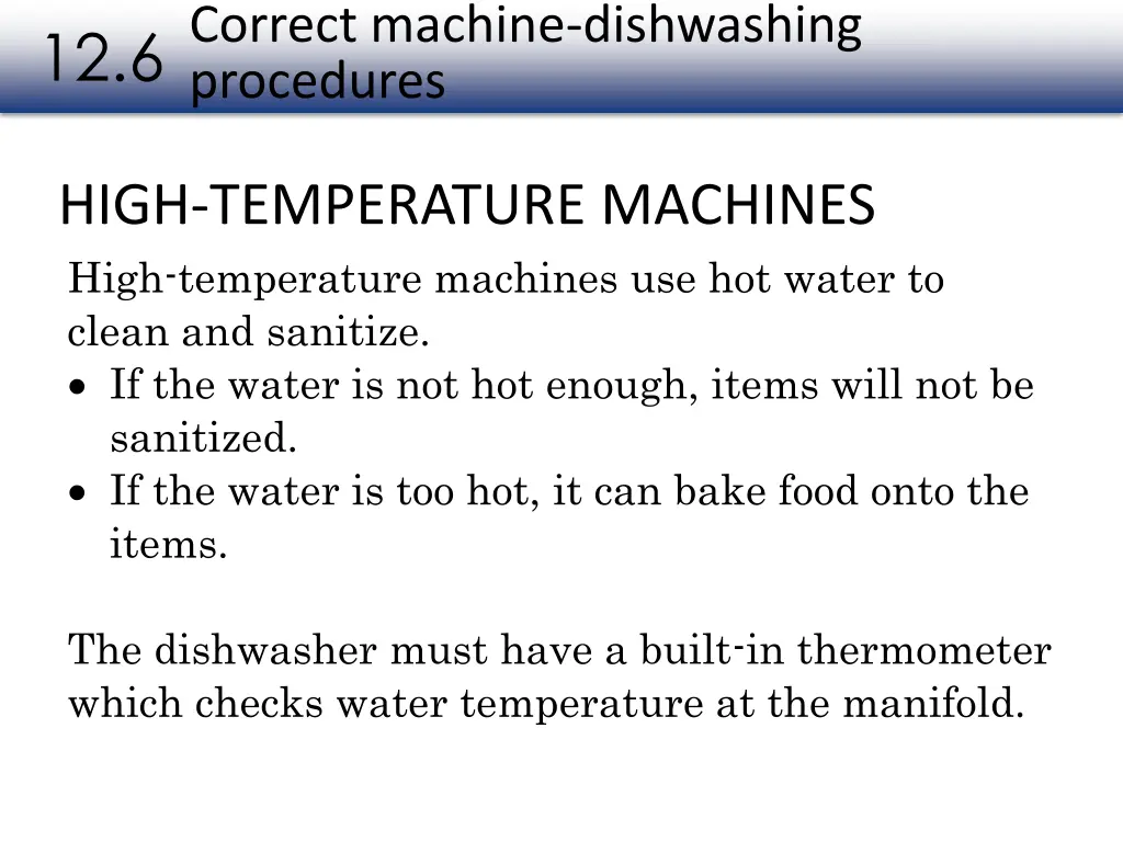 correct machine dishwashing procedures 2