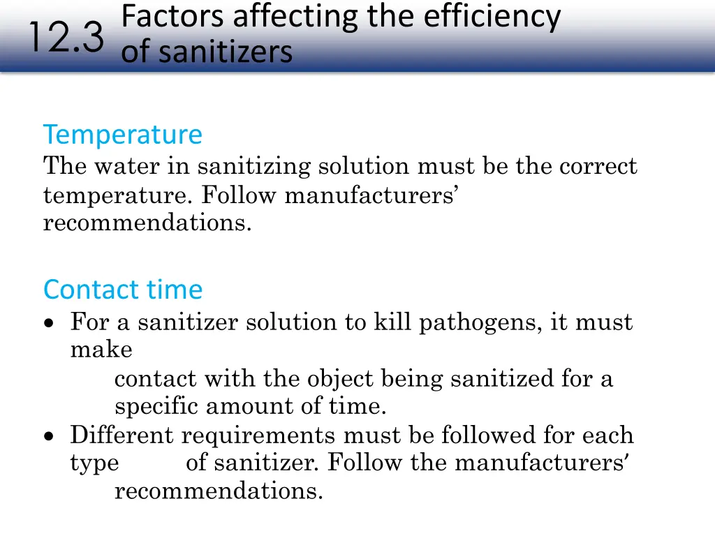 factors affecting the efficiency of sanitizers 2