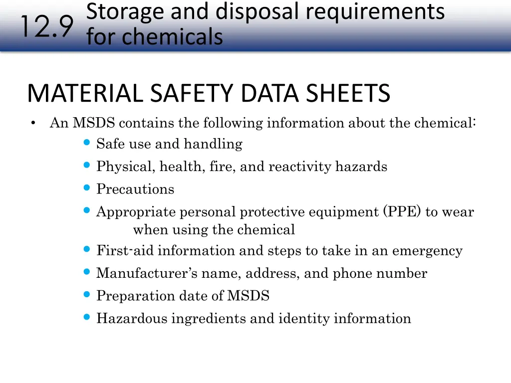 storage and disposal requirements for chemicals 2