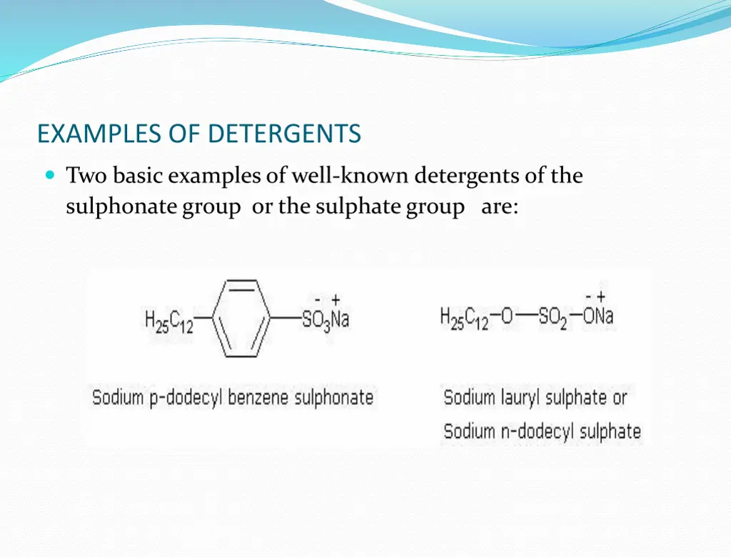 examples of detergents