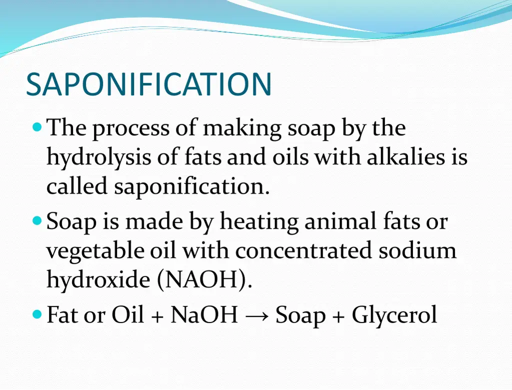 saponification the process of making soap