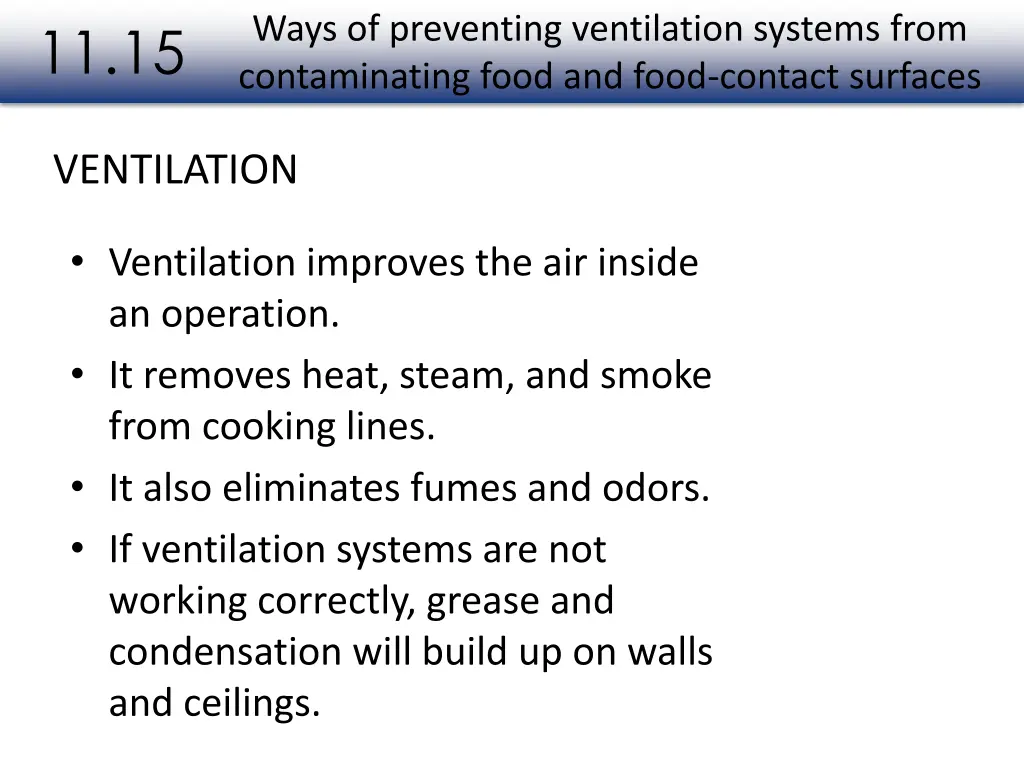 ways of preventing ventilation systems from