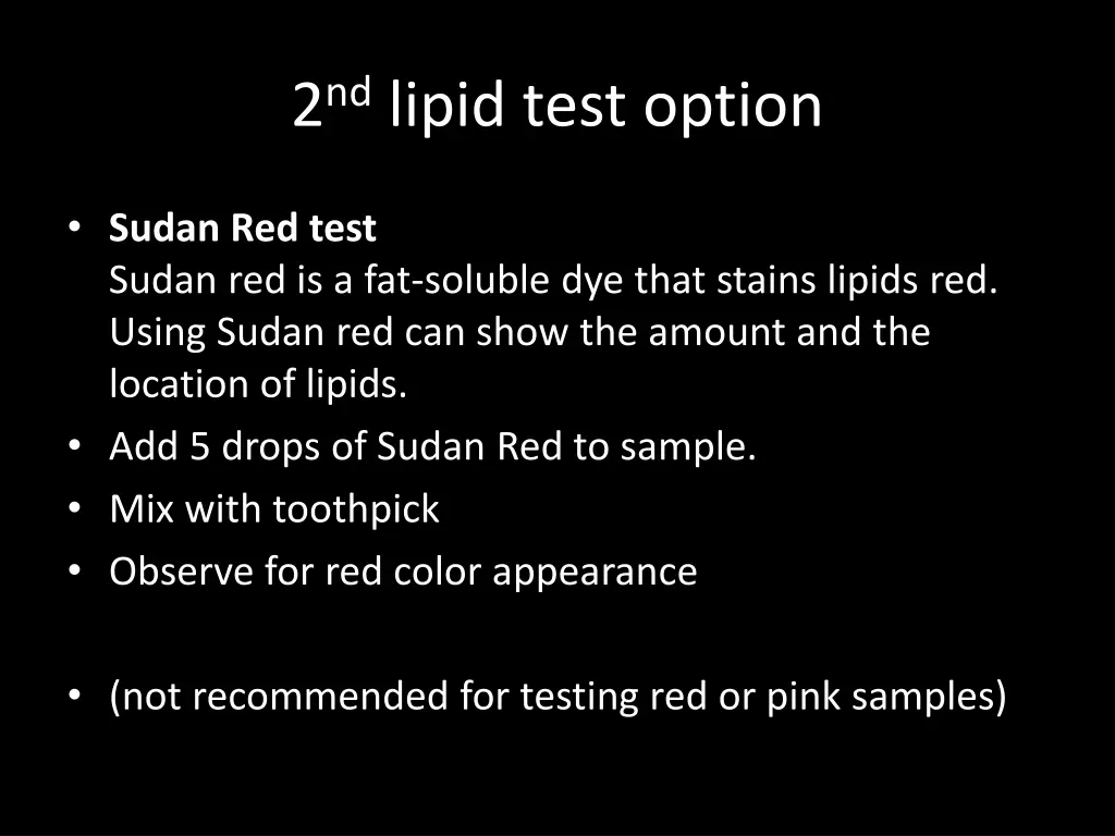 2 nd lipid test option