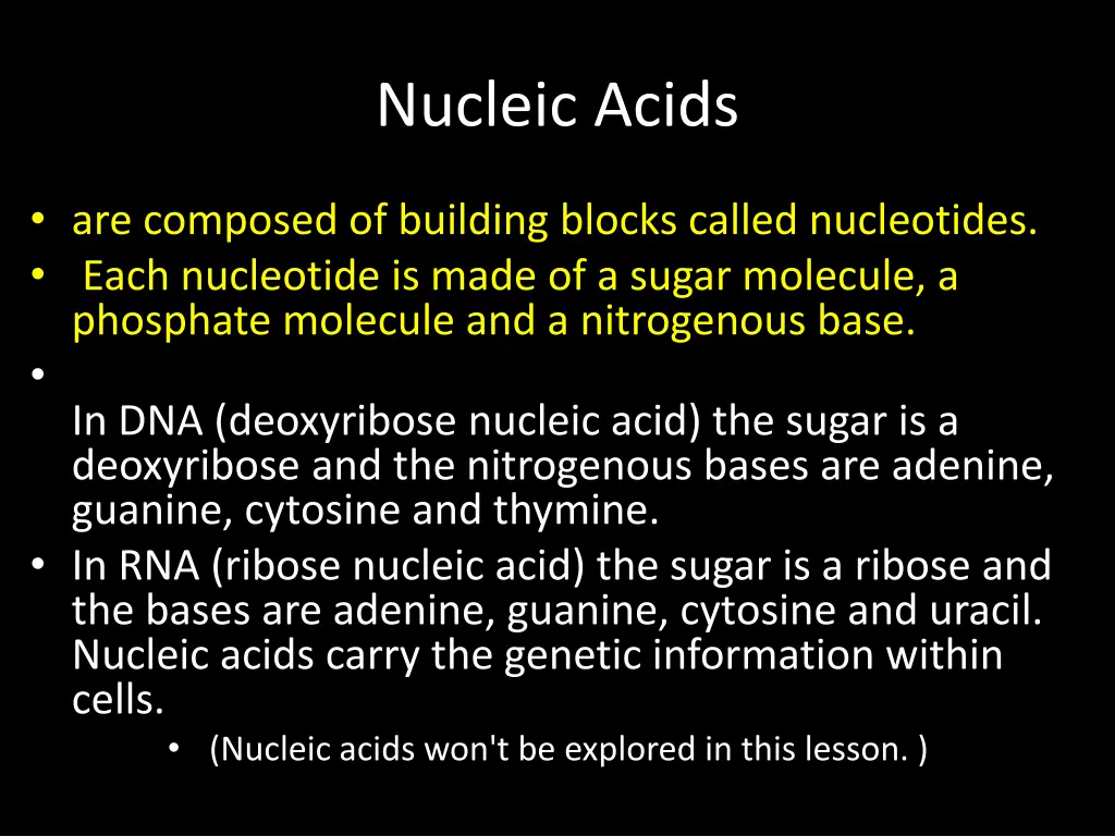 nucleic acids